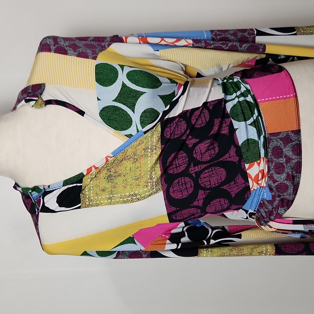 Goodtime USA Wrap Self tie Multicolor Top Size M